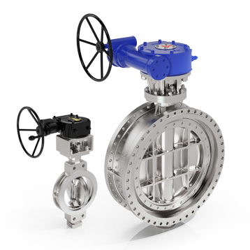 Triple-Eccentric Laminated Metal-Seated Butterfly Valve